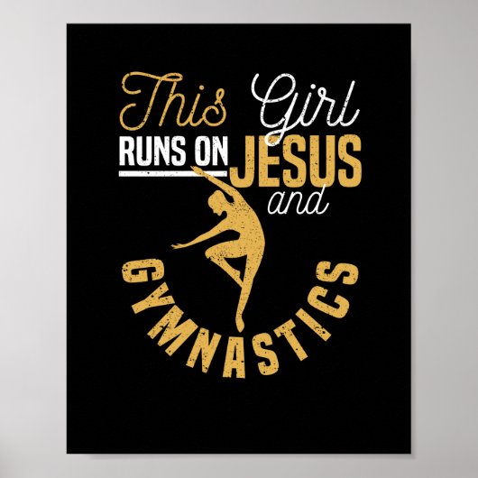 Christian gymnast This girl runs up Poster (Voorkant)