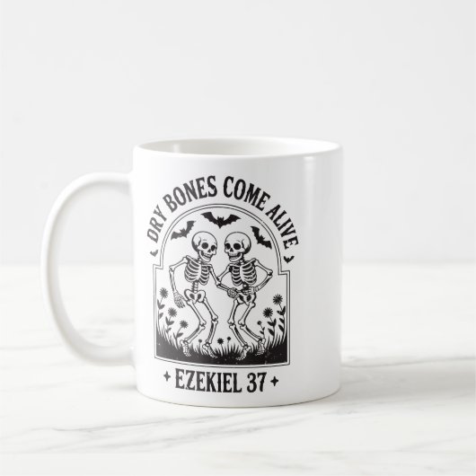 Christian Halloween Dry Bones Come Alive Funny Jes Koffiemok (Links)