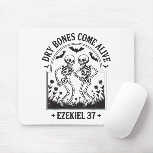 Christian Halloween Dry Bones Come Alive Funny Jes Muismat (Met muis)