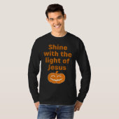 Christian Halloween Shine With The Light Of Jesus T-shirt (Voorkant volledig)