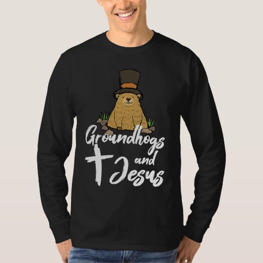 Christian Happy Groundhog Day 2022 Jesus T-shirt (Voorkant)