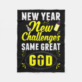 Christian Happy New Year New Challenges Same Great Fleece Deken (Voorkant)