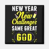Christian Happy New Year New Challenges Same Great Magneet (Voorkant)