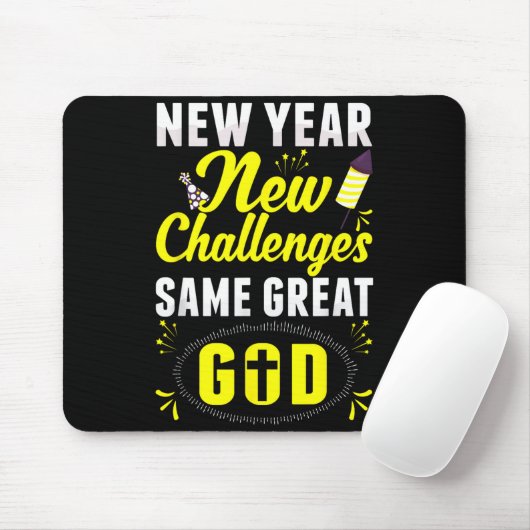 Christian Happy New Year New Challenges Same Great Muismat (Met muis)