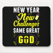 Christian Happy New Year New Challenges Same Great Muismat (Voorkant)