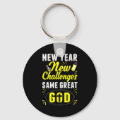 Christian Happy New Year New Challenges Same Great Sleutelhanger (Voorkant)
