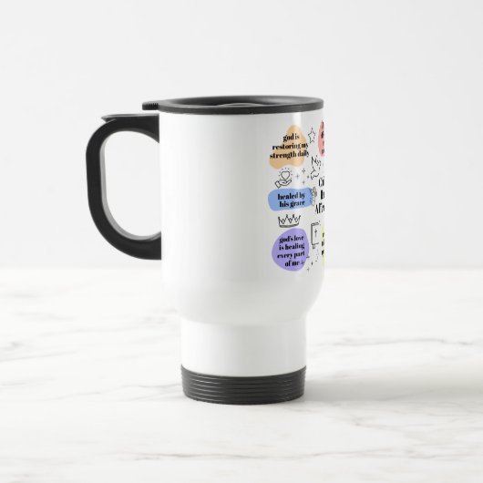  Christian Healing Affirmations Travel Mug Reisbeker (Links)