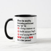 Christian - Health and Social Security - Black Mug Mok (Links)