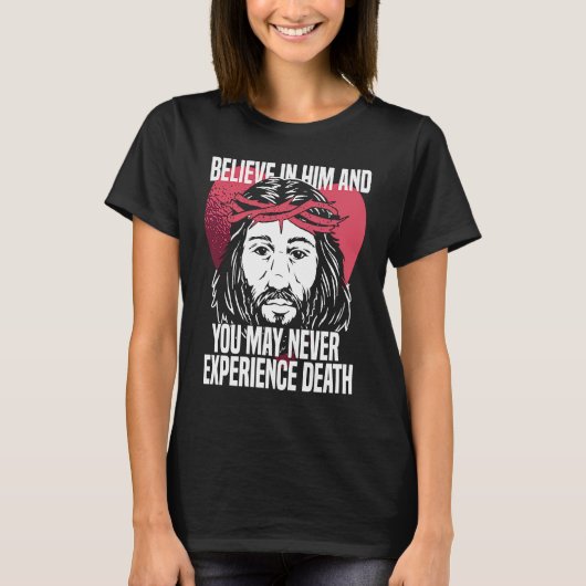 Christian Heart Jesus  Catholic Bible Religion Chr T-shirt (Voorkant)