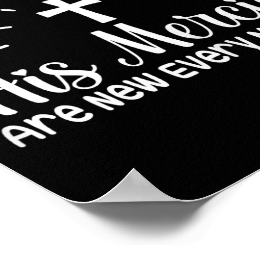 Christian His Mercies Are New Every Morning Religi Poster (Hoek)