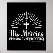 Christian His Mercies Are New Every Morning Religi Poster (Voorkant)