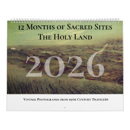 Christian Holy Land Bible Scenes Family Calendar Kalender