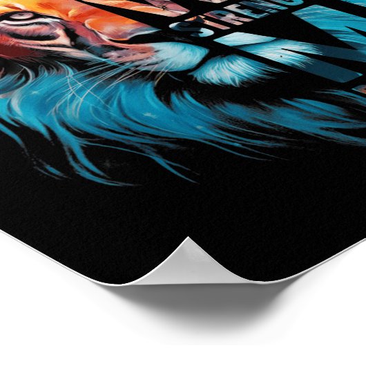 Christian I Can Do All Thing Through Christ Lion F Poster (Hoek)