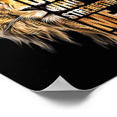 Christian I Can Do All Things Through Christ Lion  Poster (Hoek)