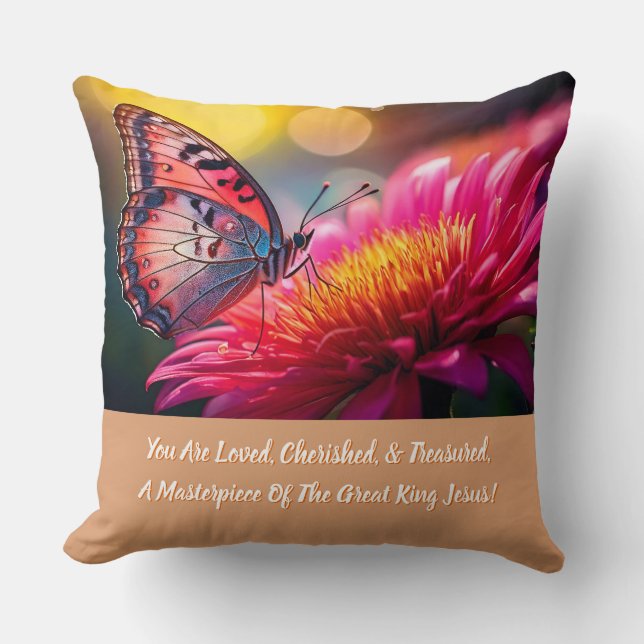 Christian Inspirational Accent Throw Pillow Kussen (Voorkant)