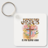 Christian Jesus God Customize Bible Verse Sleutelhanger (Voorkant)