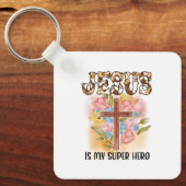 Christian Jesus God Customize Bible Verse Sleutelhanger (Voorkant)
