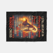 Christian Jesus God Lover I Still Believe Amazing  Fleece Deken (Voorkant (Horizontaal))