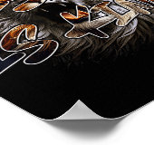 Christian Jesus Is King With Striking Lion Of Juda Poster (Hoek)