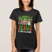 Christian Jesus Is The Reason Christmas Stocking S T-shirt (Voorkant)