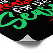 Christian Jesus Is The Reason Christmas Xmas Tree  Poster (Hoek)