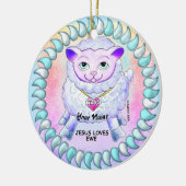 Christian Jesus Loves You  Keramisch Ornament (Links)