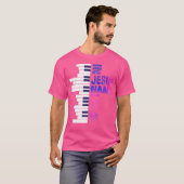 Christian Jesus Piano Player Pianist Keyboard Play T-shirt (Voorkant volledig)