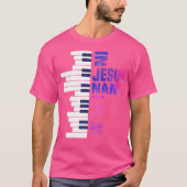 Christian Jesus Piano Player Pianist Keyboard Play T-shirt (Voorkant)