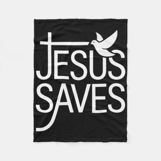 Christian Jesus redt premie Fleece Deken (Voorkant)