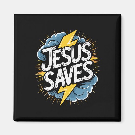Christian Jesus redt premie Magneet (Voorkant)