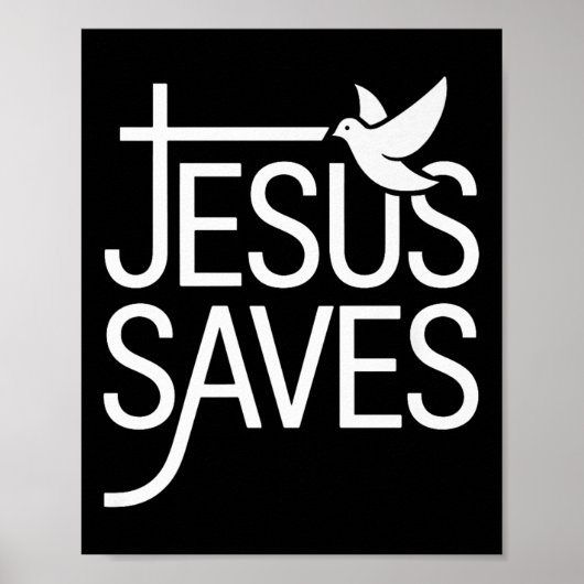 Christian Jesus redt premie Poster (Voorkant)