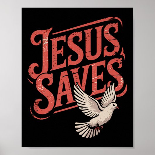 Christian Jesus redt premie Poster (Voorkant)