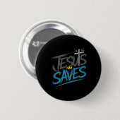 Christian Jesus redt premie Ronde Button 5,7 Cm (Voorkant /achterkant)
