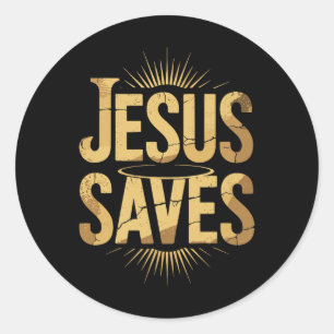 Christian Jesus redt premie Ronde Sticker