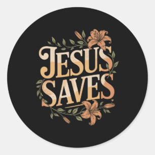 Christian Jesus redt premie Ronde Sticker