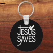 Christian Jesus redt premie Sleutelhanger (Voorkant)