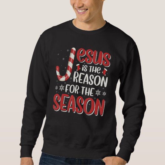 Christian Jesus The Reason Christmas Stocking Stuf Trui (Voorkant)