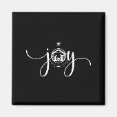 Christian Joy Nativity Christmas - joy' With Baby  Magneet (Voorkant)