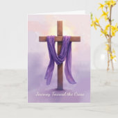 Christian Lent Reflection Journey Toward the Cross Kaart (Gele Bloem)