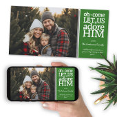 Christian - Let Us Adore Him - Foto van Chrismtas Feestdagenkaart