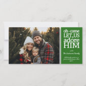 Christian - Let Us Adore Him - Foto van Chrismtas Feestdagenkaart (Voorkant)