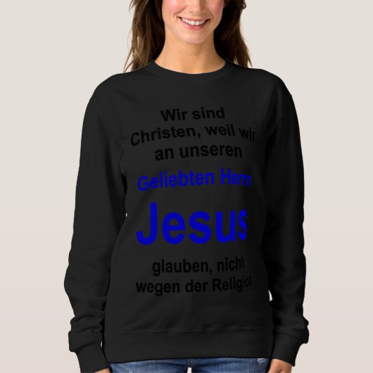Christian lifestyle Multilingual Series German ver Trui (Voorkant)