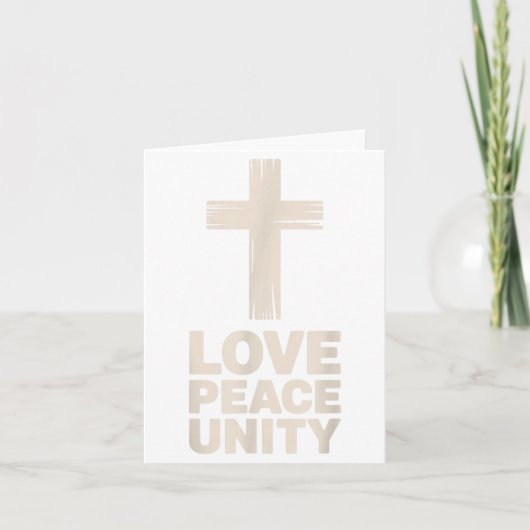 Christian Love Peace Unity Day  Kaart (Voorkant)