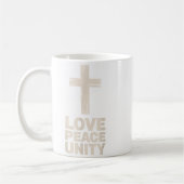 Christian Love Peace Unity Day Koffiemok (Links)