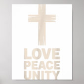 Christian Love Peace Unity Day Poster (Voorkant)