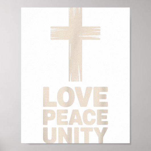 Christian Love Peace Unity Day Poster (Voorkant)