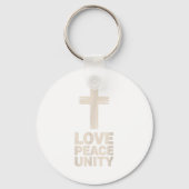 Christian Love Peace Unity Day Sleutelhanger (Voorkant)