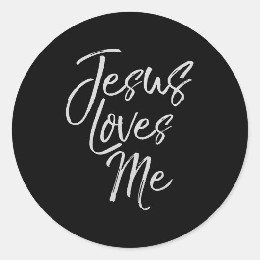 Christian Love Quote Gift For New Believers Jesus  Ronde Sticker (Voorkant)
