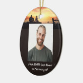 Christian Memorial Father Son Fishing Fisherman Keramisch Ornament (Links)