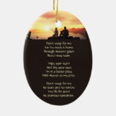 Christian Memorial Father Son Fishing Fisherman Keramisch Ornament (Achterkant)